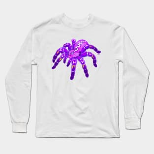 Purple Pokie Poecilotheria Metallica Gooty Sapphire Tarantula Long Sleeve T-Shirt